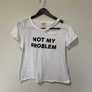 Mossimo Supply Co. Women Slogan tee